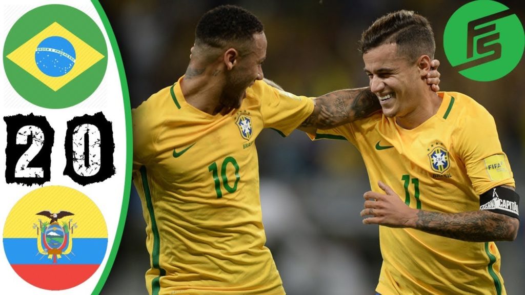 Brazil Menghamtam Kemenangan Atas Ekuador Dengan Sekor 2-0