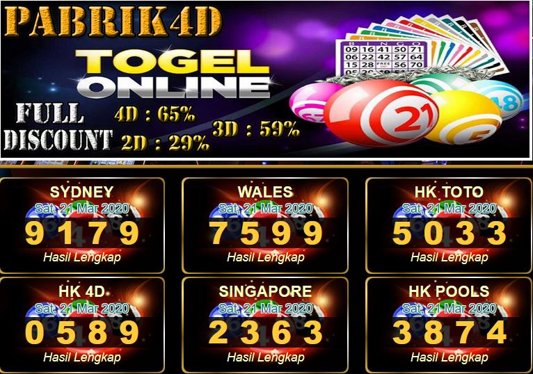 Prediksi Togel Jitu Hari Ini Minggu 22 Maret 2020