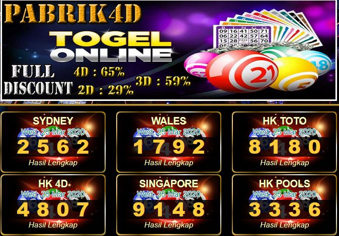 Prediksi Togel Jitu Singapura Hari Kamis 26 Maret 2020